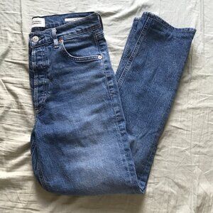 Citizens of Humanity Charlotte High Rise Straight Jeans in Tinker Wash Size 25